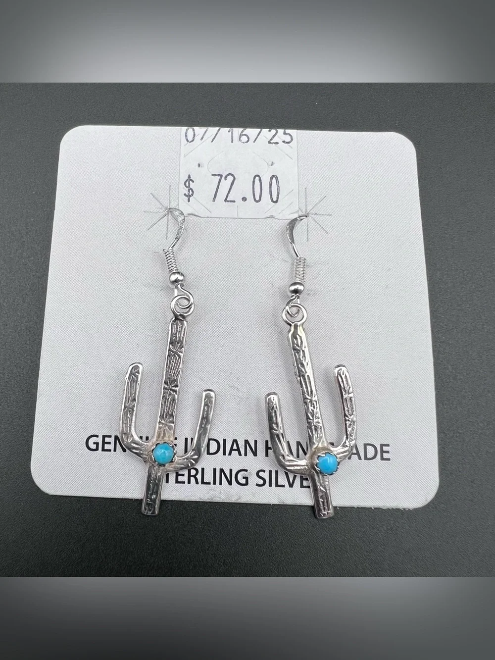 Native American Cactus Earrings